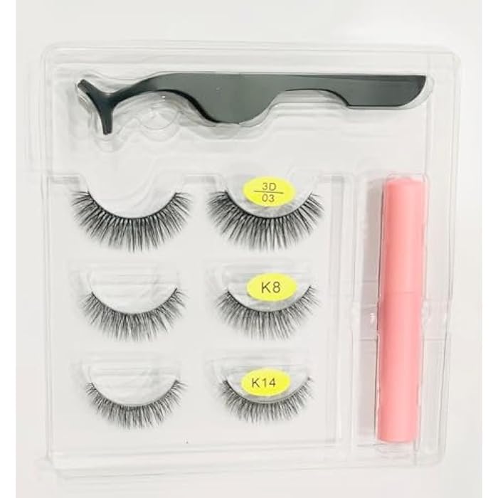 EYELASH ARTTST Natural Eyelashes, Includes 3 Pair Of Lash,Easy to Apply -100% HANDMADE - TWZEER+ GLUE - Image 2